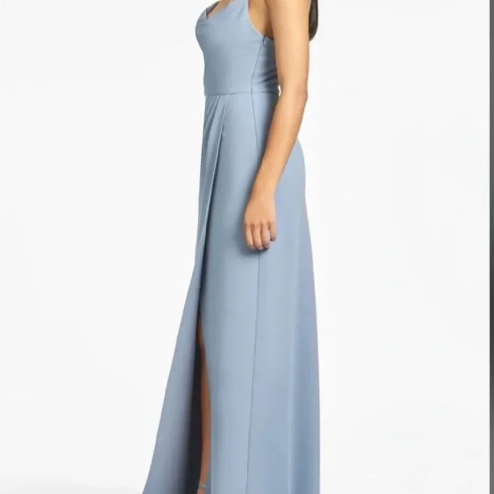 Sachin & Babi-NWT- Paulina Slate Blue 4-Way Stretch Crepe Gown Sz:8 Ret$325 - Picture 3 of 8